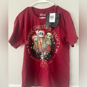 Disney Red 'Making Christmas Fright' tshirt medium NWT
